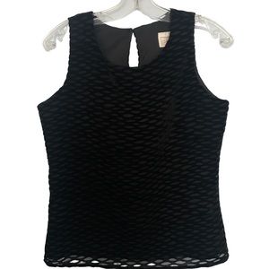 🌻4/$20 Vintage Velvet Sheer Patterned Tradition Tank Size Small Made In Canada